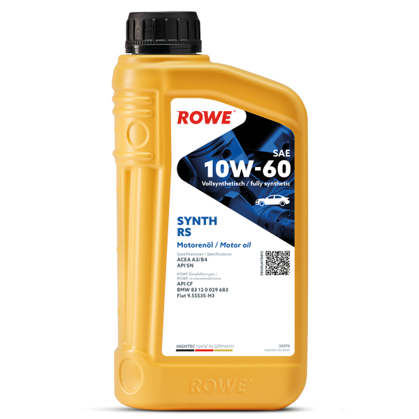 Rowe fully synthetic engine oil 10W60 1 l